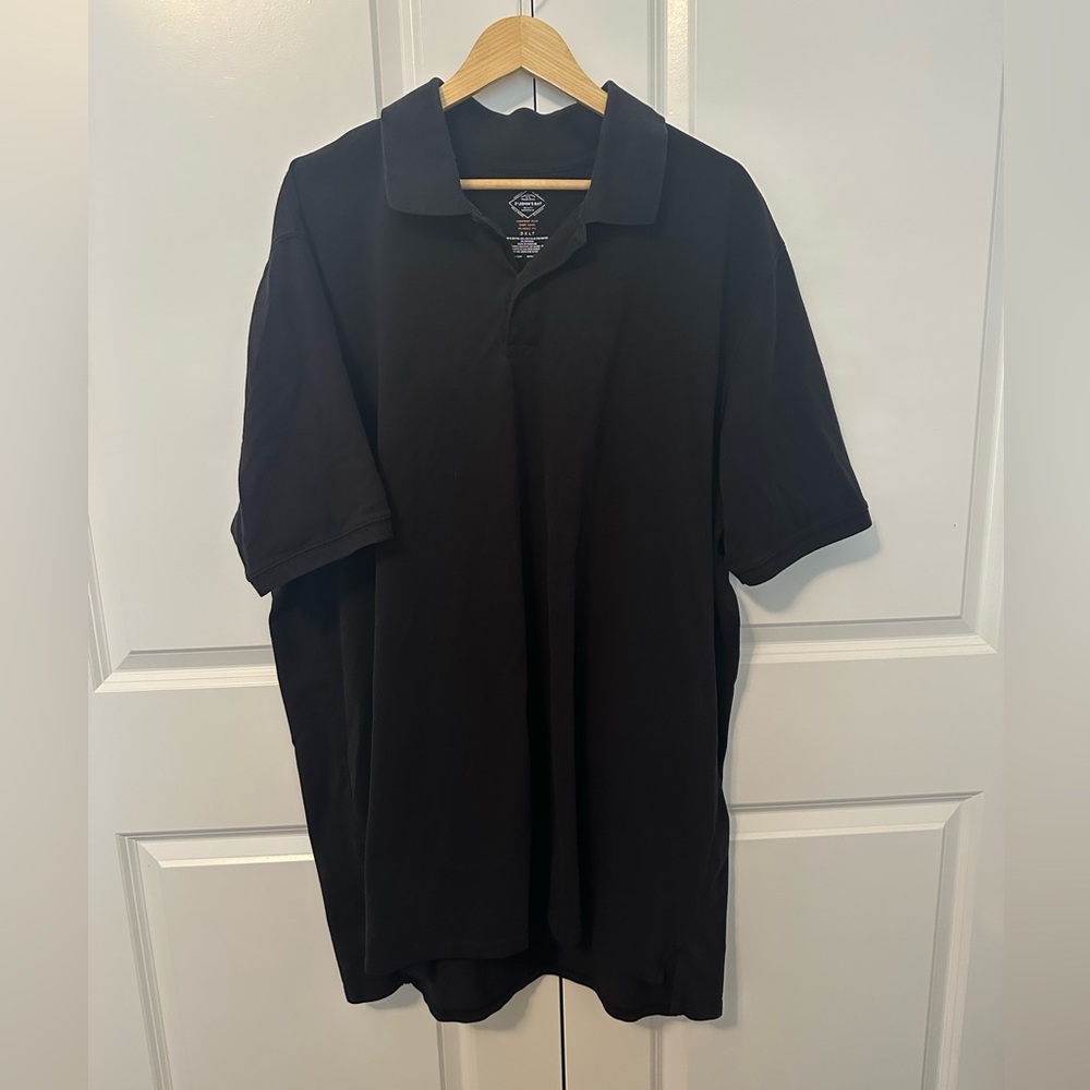 St. John’s Bay Men’s Black Polo - 3XLT